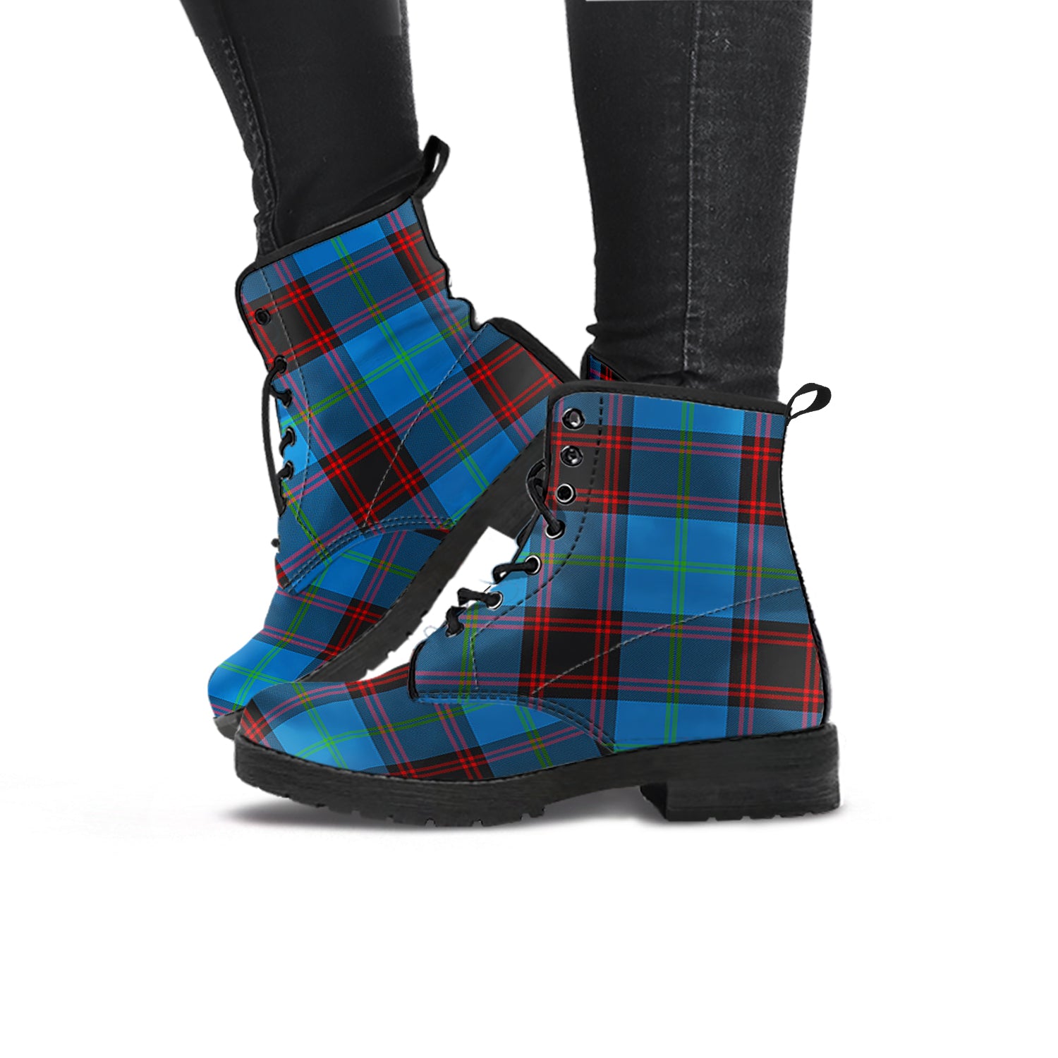 Wedderburn Tartan Leather Boots - Tartan Vibes Clothing