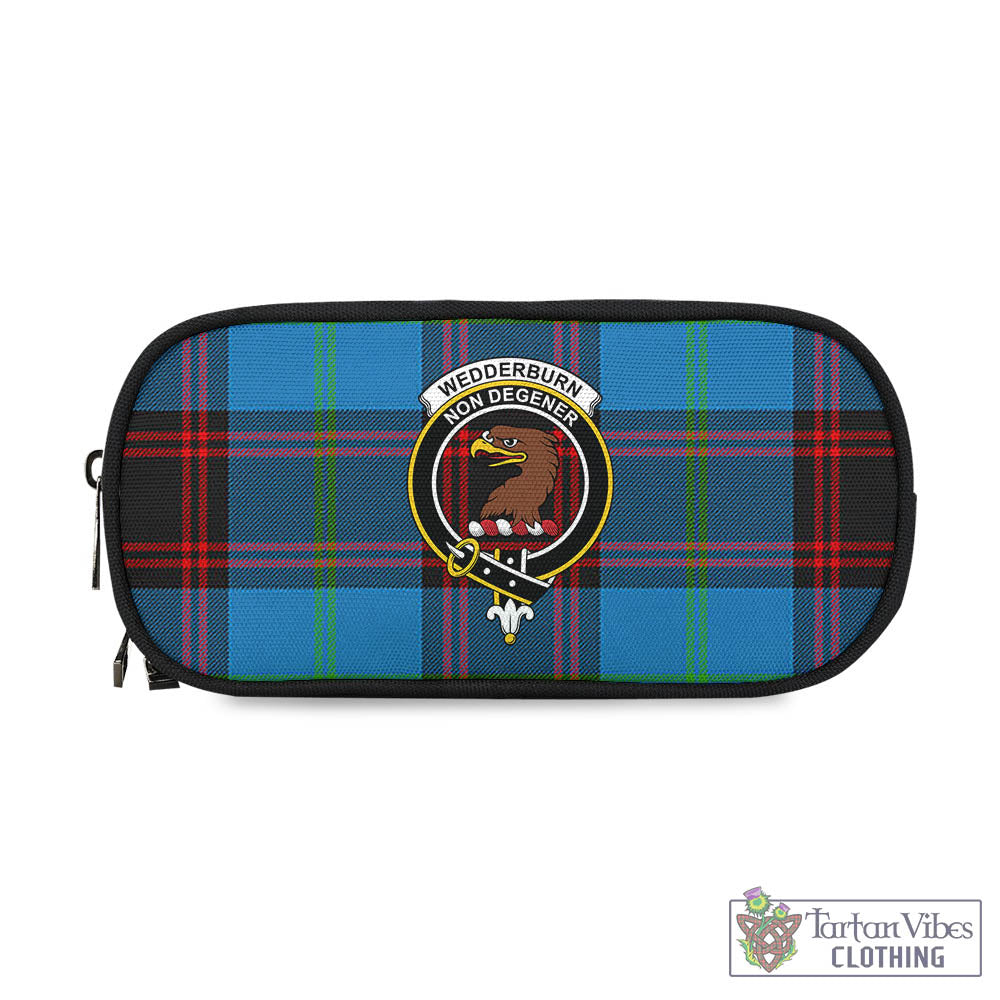 Wedderburn Tartan Pen and Pencil Case with Family Crest - Tartan Vibes Clothing