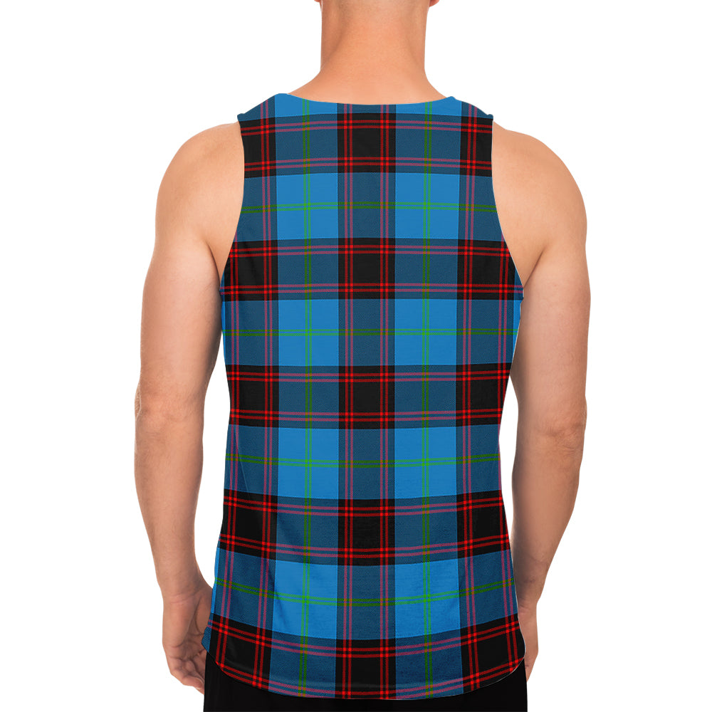 Wedderburn Tartan Mens Tank Top with Family Crest - Tartan Vibes Clothing