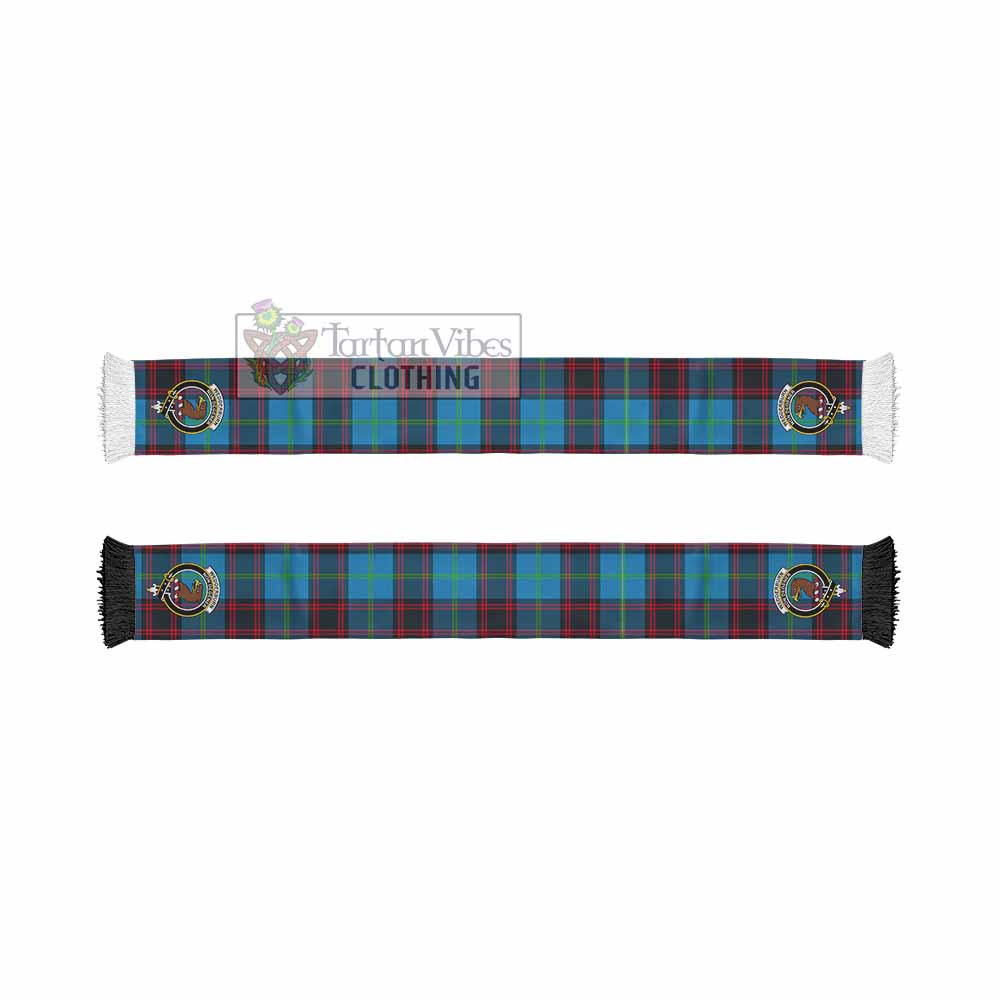 Wedderburn Tartan Ruffneck Scarf with Family Crest - Tartan Vibes Clothing