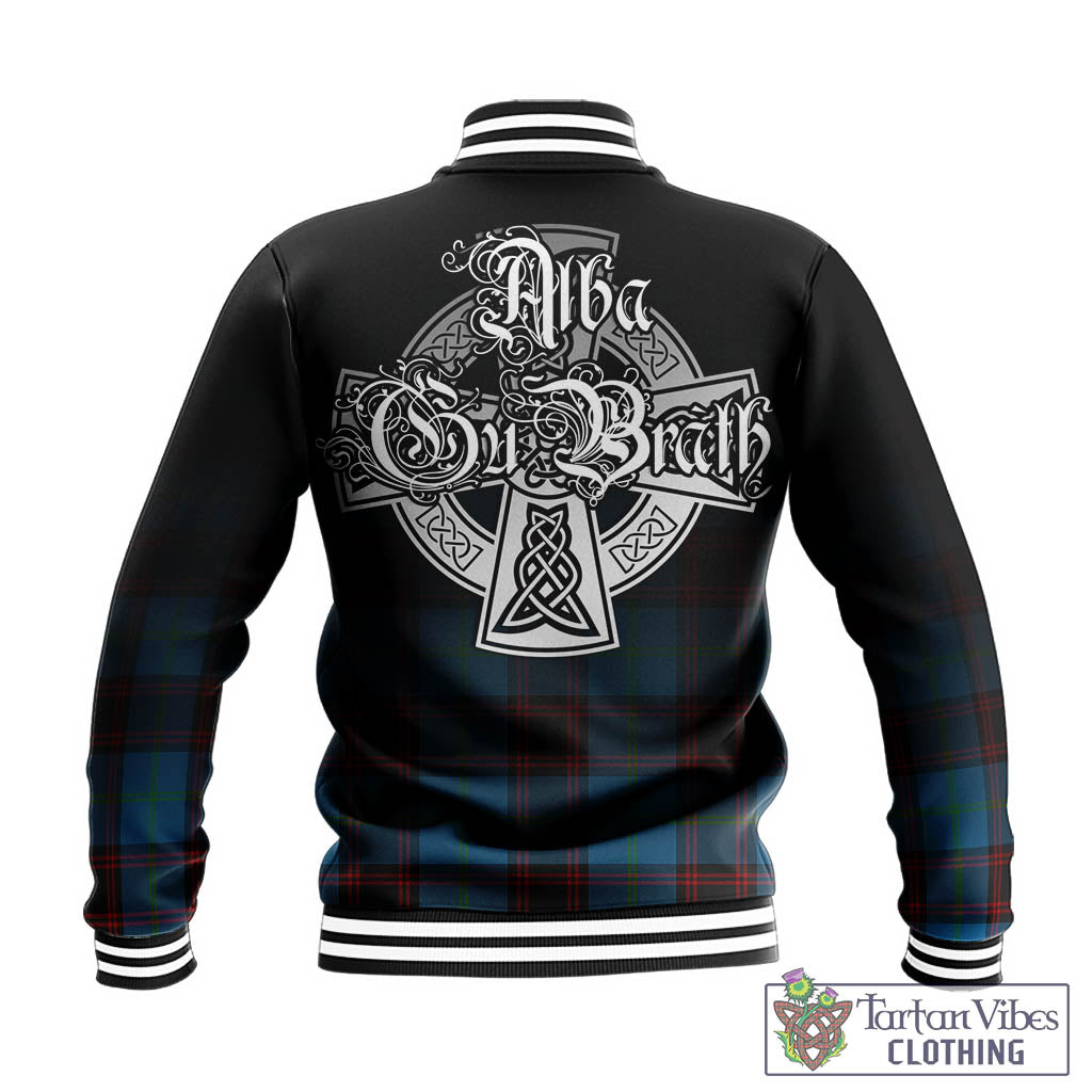 Wedderburn Tartan Baseball Jacket Featuring Alba Gu Brath Family Crest Celtic Inspired - Tartan Vibes Clothing