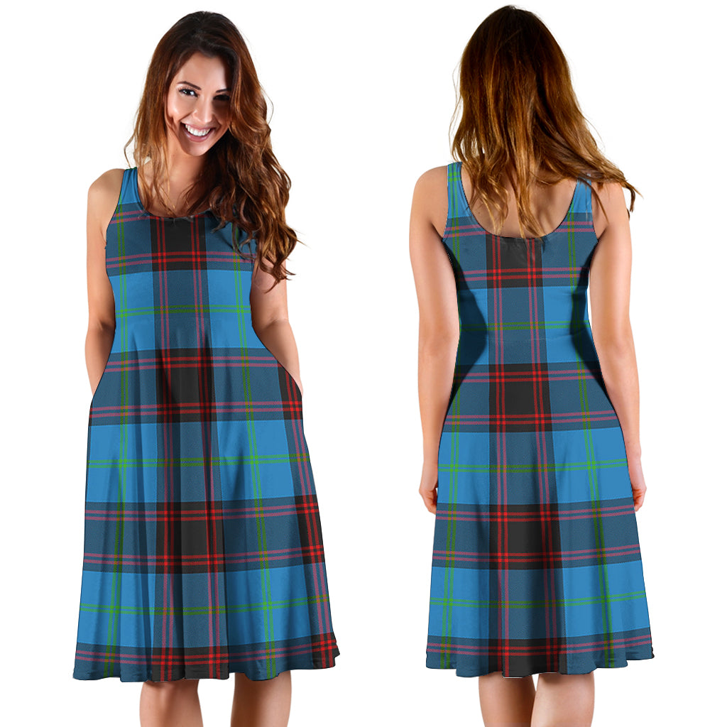 Wedderburn Tartan Sleeveless Midi Womens Dress - Tartan Vibes Clothing