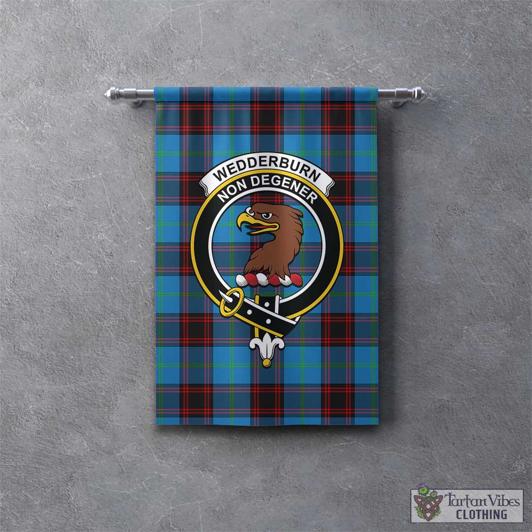 Wedderburn Tartan Crest Premium Blanket - Thistle Style