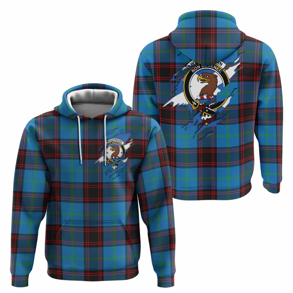 Wedderburn Clan Crest In Me Tartan Hoodie Scotland Flag Style