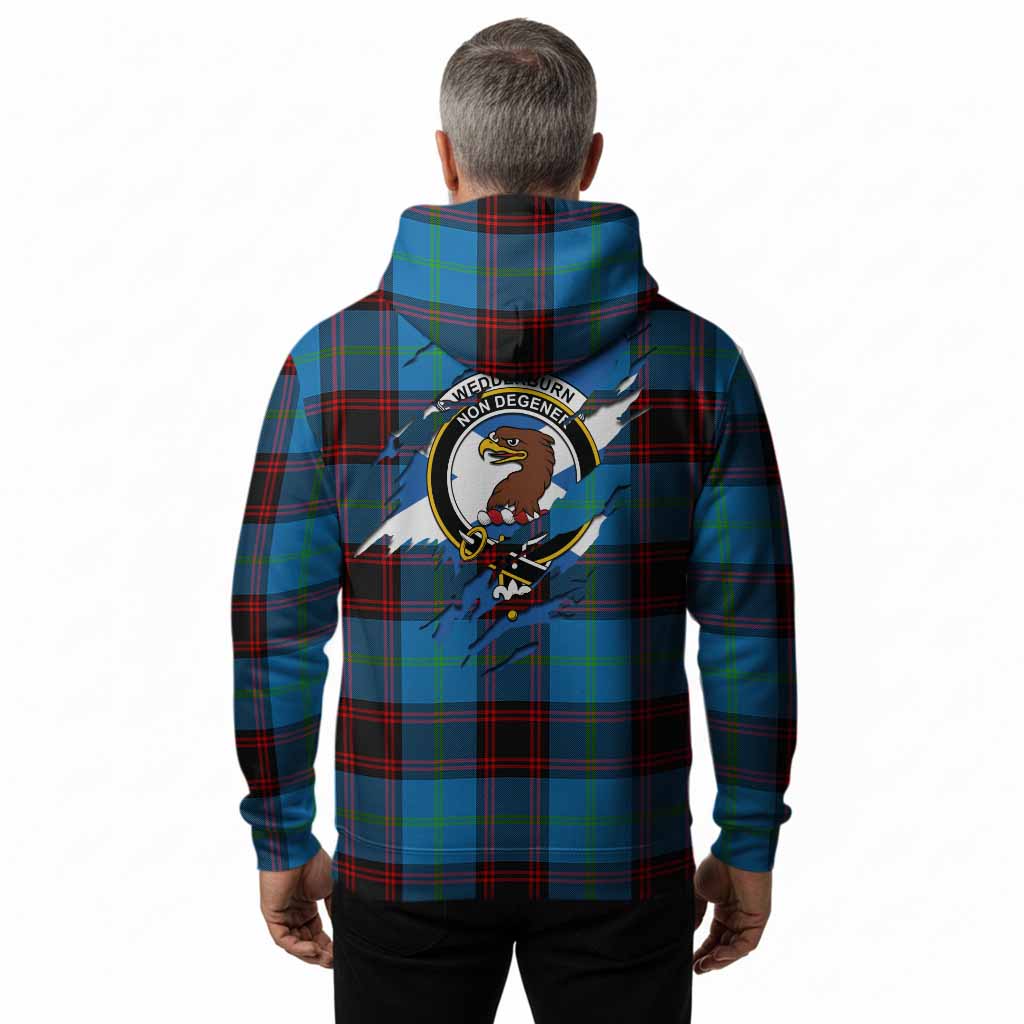Wedderburn Clan Crest In Me Tartan Hoodie Scotland Flag Style