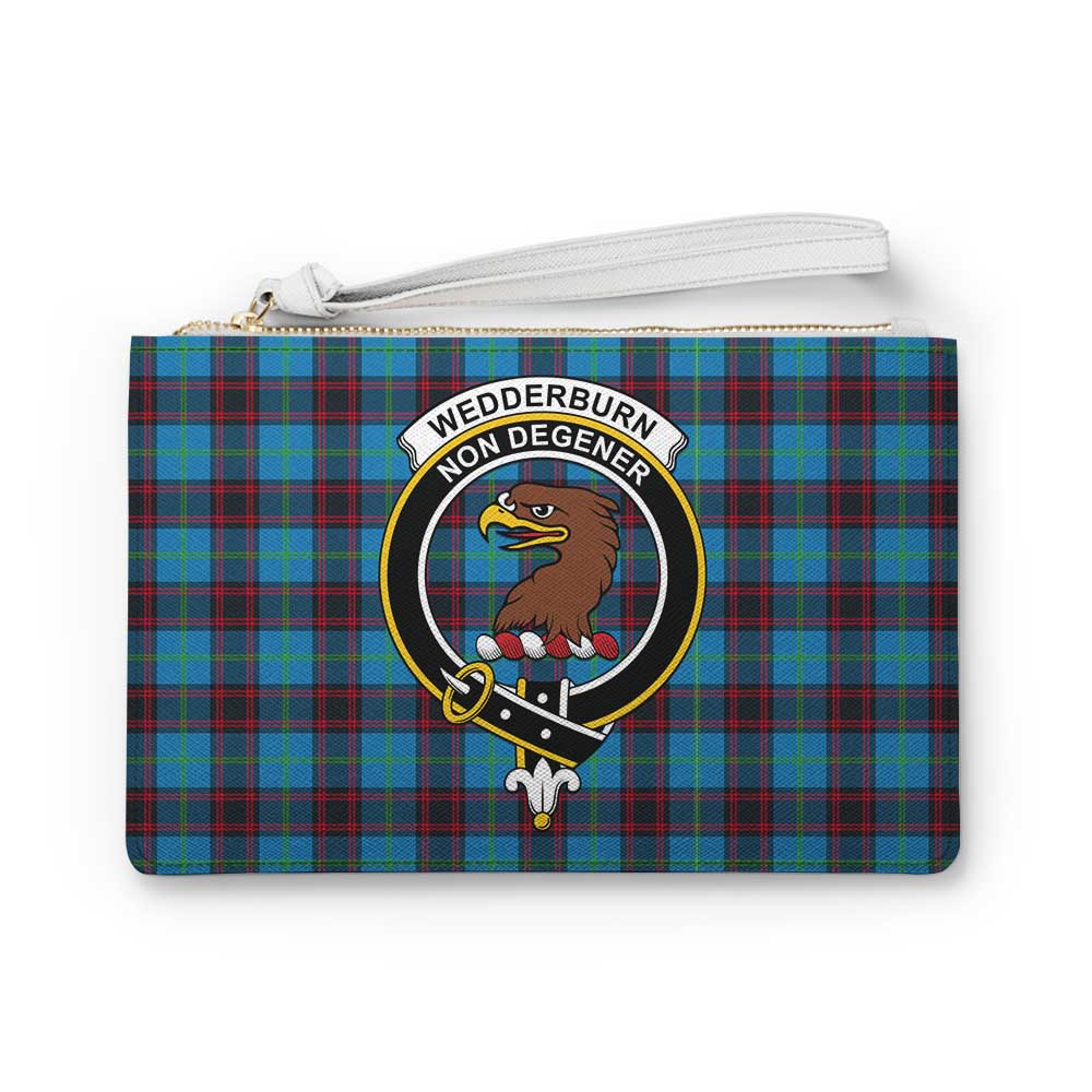Tartan Vibes Clothing Wedderburn Family Crest Tartan Clutch Bag