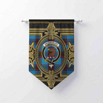 Wedderburn Scottish Tartan Crest Gonfalon Royal Stylized