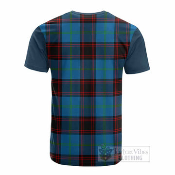 Wedderburn Tartan Accent Cotton T-shirt with Family Crest - Tartan Vibes Clothing