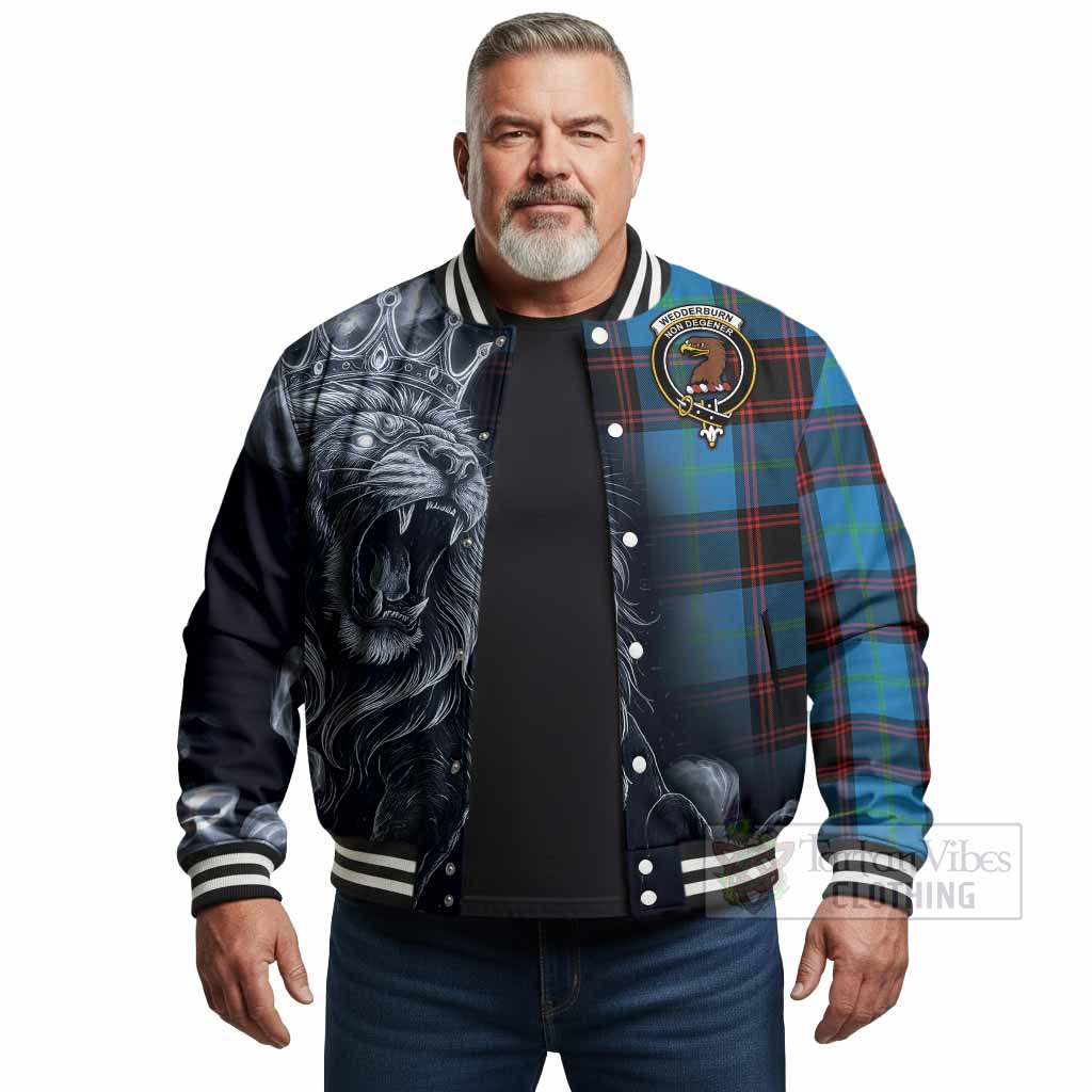 Wedderburn Tartan Baseball Jacket Roaring Lion Heritage