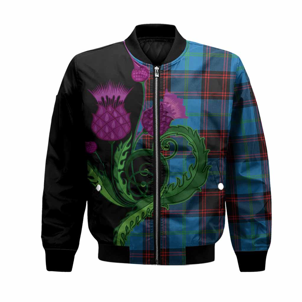 Wedderburn Tartan Bomber Jacket Traditional Scottish Thistle