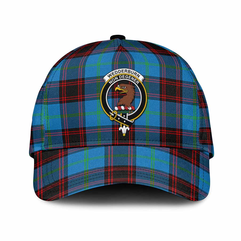 Wedderburn Tartan Classic Cap with Family Crest