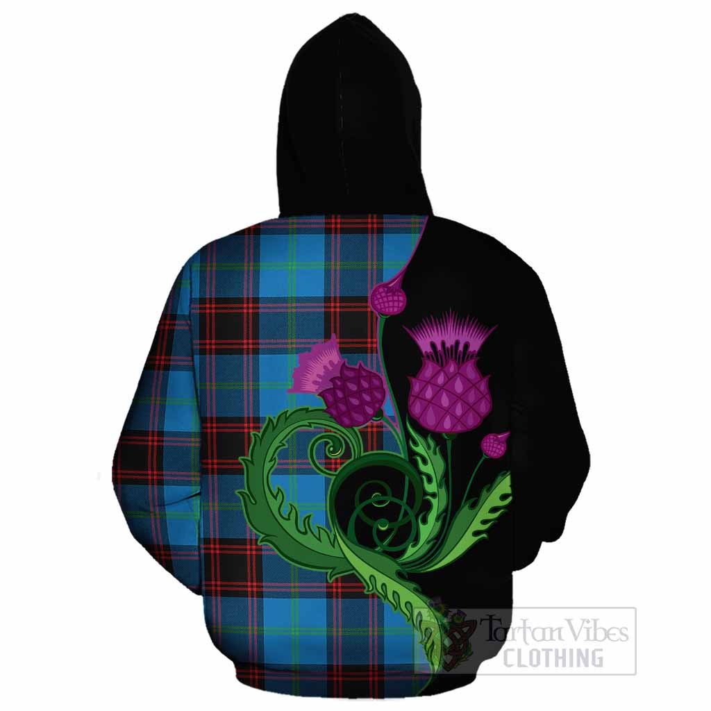 Wedderburn Tartan Cotton Hoodie Traditional Scottish Thistle