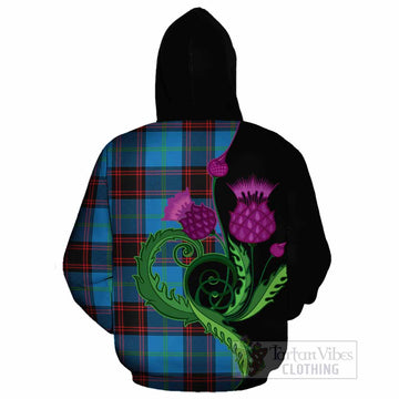 Wedderburn Tartan Cotton Hoodie Traditional Scottish Thistle