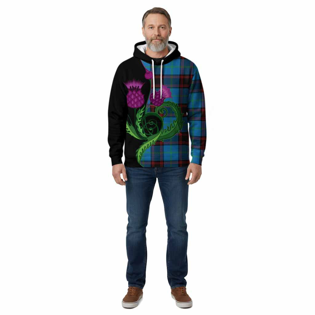 Wedderburn Tartan Cotton Hoodie Traditional Scottish Thistle