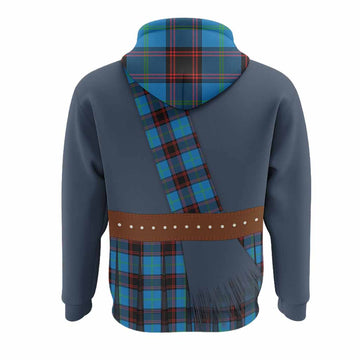 Wedderburn Tartan Crest Hoodie Kilt Costume Style