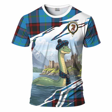 Wedderburn Tartan Crest Loch Ness Monster Scottish Heritage Art T-Shirt