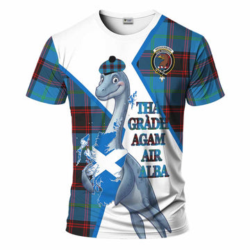 Wedderburn Tartan Crest Loch Ness Monster T-Shirt Nessie Scottish Map Tha Gradh Agam Air Alba