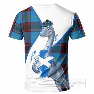 Wedderburn Tartan Crest Loch Ness Monster T-Shirt Nessie Scottish Map Tha Gradh Agam Air Alba