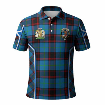 Wedderburn Tartan Crest Polo Shirt Scotland Coat of Arm Flag Style - Tartan Vibes Clothing