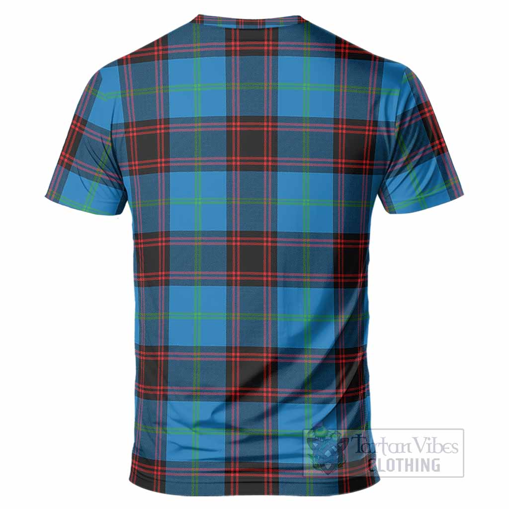 Wedderburn Tartan Crest T-Shirt Ferocious Lion Style