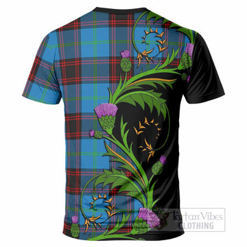 Wedderburn Tartan Crest T-Shirt Scottish Thistle Pride Heritage Art