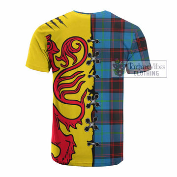 Wedderburn Tartan Family Crest Cotton T-shirt Lion Rampant Honor - Tartan Vibes Clothing