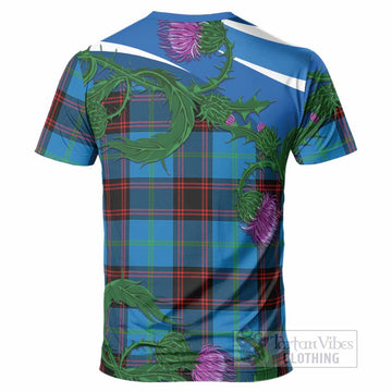 Wedderburn Tartan Family Crest T-Shirt Thistle in Minimalism