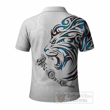 Wedderburn Tartan Lion Roar Polo Shirt Alba Gu Brath with Celtic Motifs
