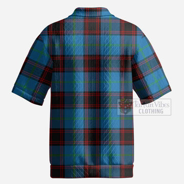 Wedderburn Tartan Men’s Polo Sweater Top with Family Crest