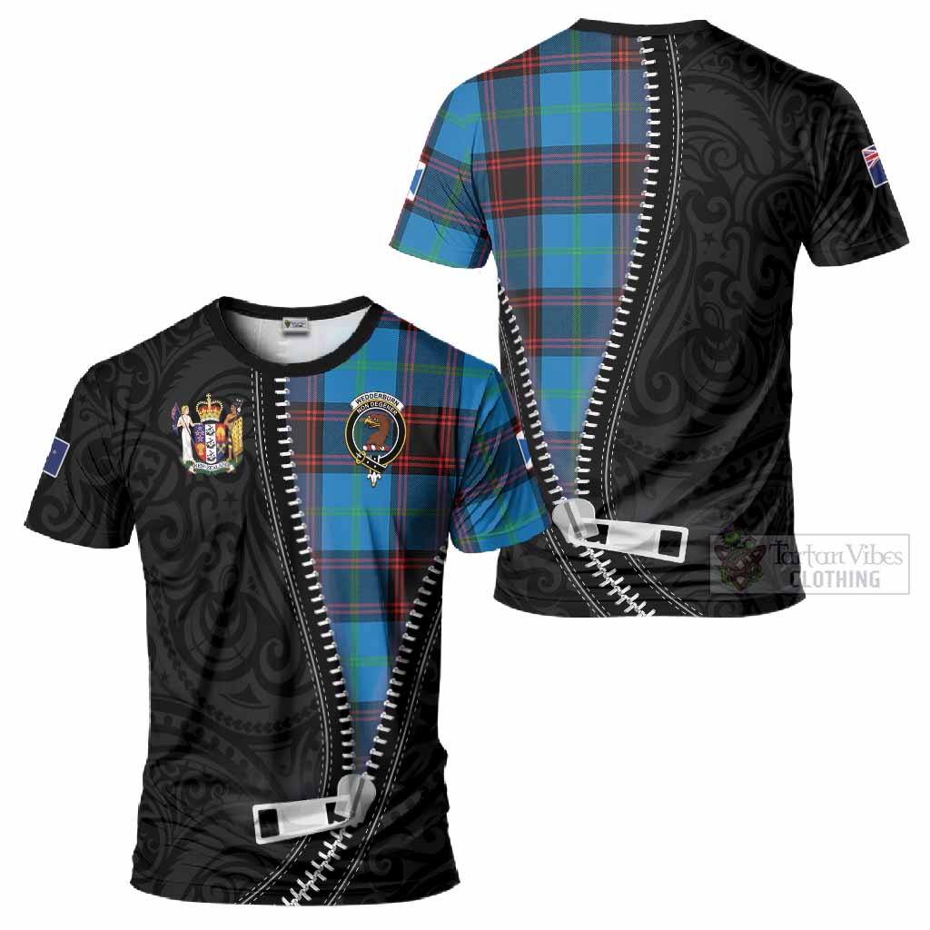 Wedderburn Tartan T-Shirt New Zealand Pattern Unique Zipper Stylized
