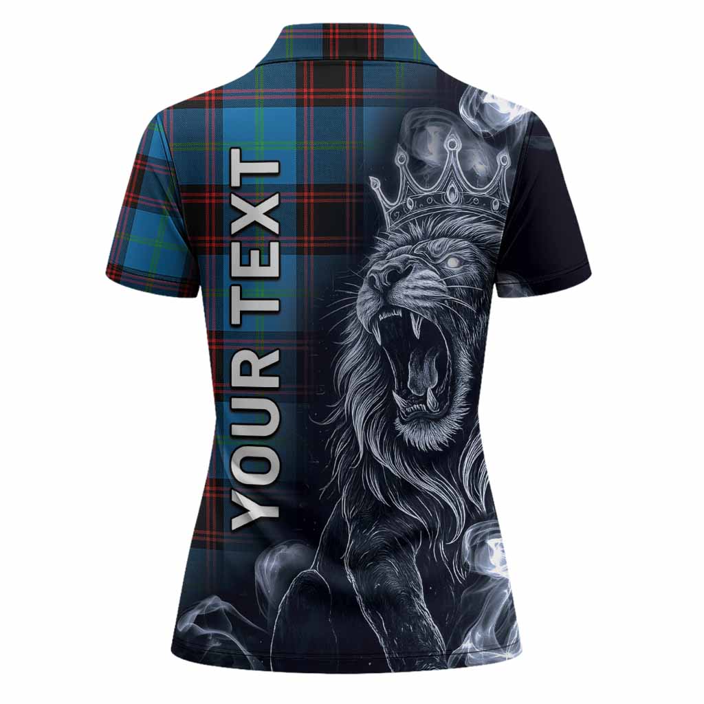 Wedderburn Tartan Women Polo Shirt Roaring Lion Heritage