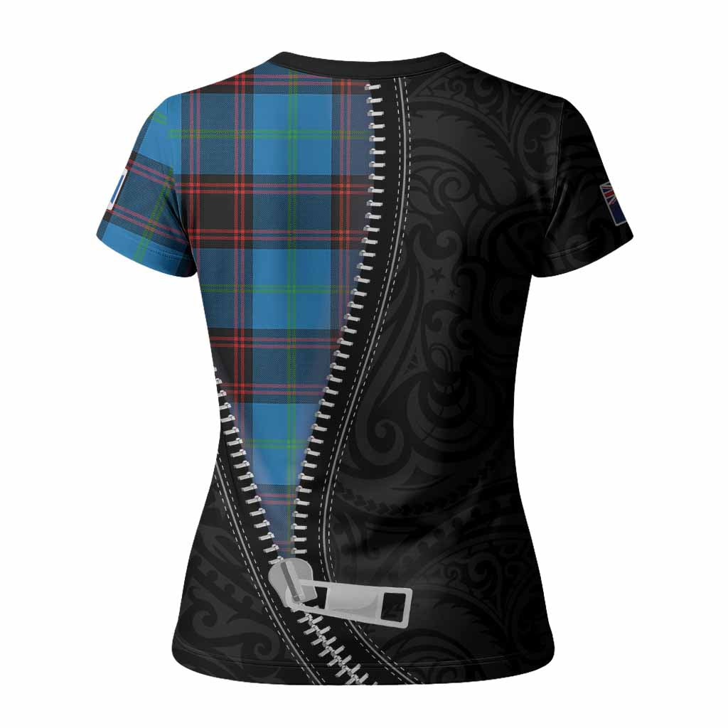 Wedderburn Tartan Women T shirt New Zealand Pattern Unique Zipper Stylized
