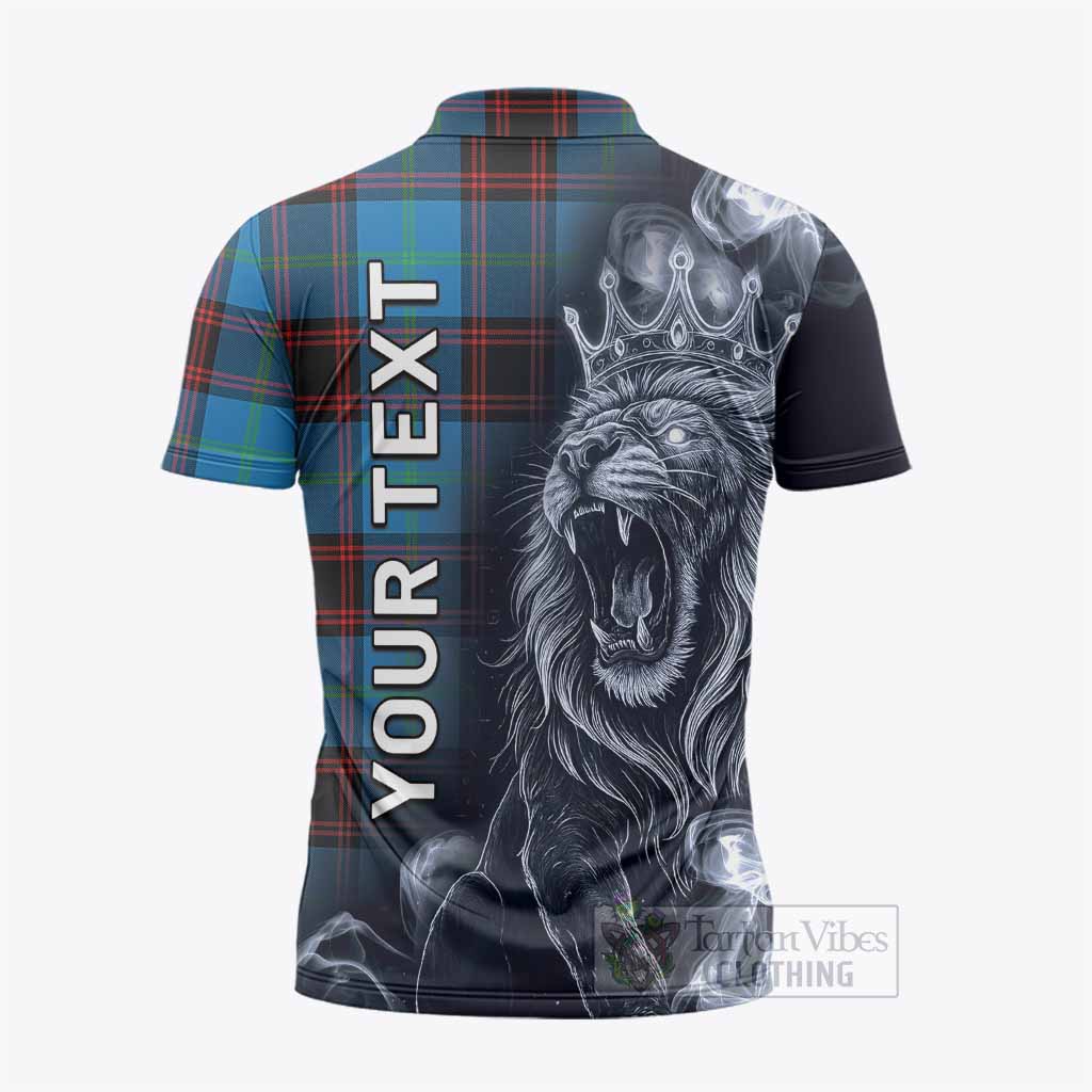 Wedderburn Tartan Zipper Polo Shirt Roaring Lion Heritage