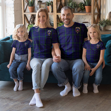 Weir Tartan T-Shirt with Family Crest