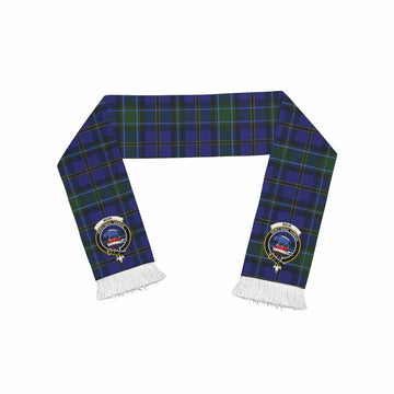 Weir Tartan Ruffneck Scarf with Family Crest