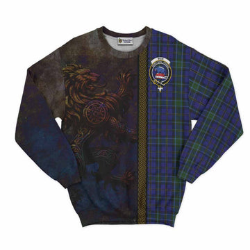 Weir Tartan Family Crest Sweatshirt Alba Gu Brath Be Brave Lion Ancient Style