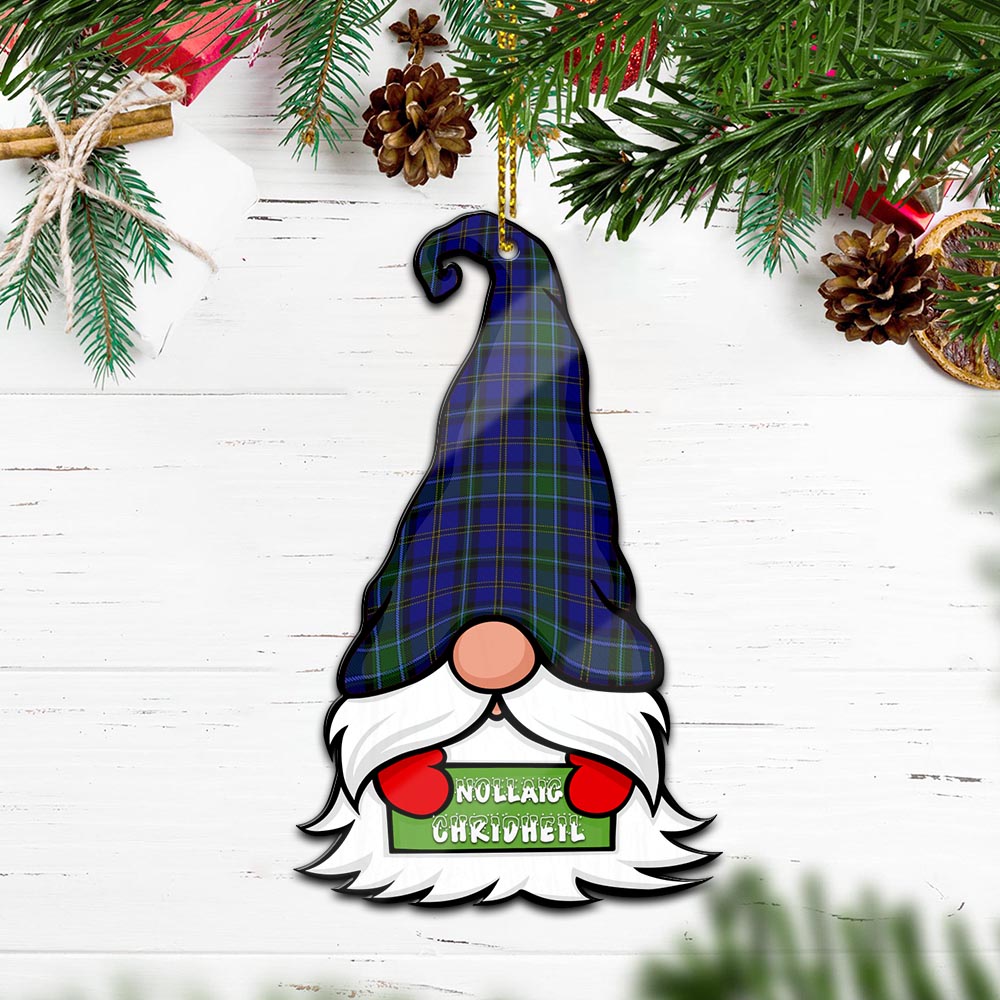 Weir Gnome Christmas Ornament with His Tartan Christmas Hat - Tartan Vibes Clothing
