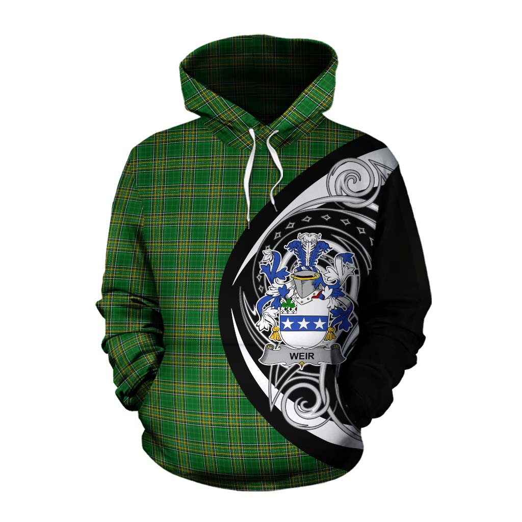 Tartan Vibes Clothing Weir Irish Clan Cotton Hoodie Celtic Circle Style