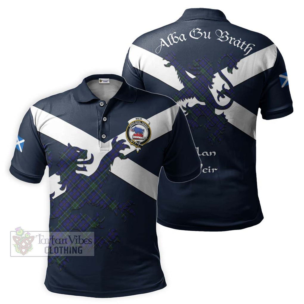 Tartan Vibes Clothing Weir Tartan Lion Rampant Polo Shirt – Proudly Display Your Heritage with Alba Gu Brath and Clan Name