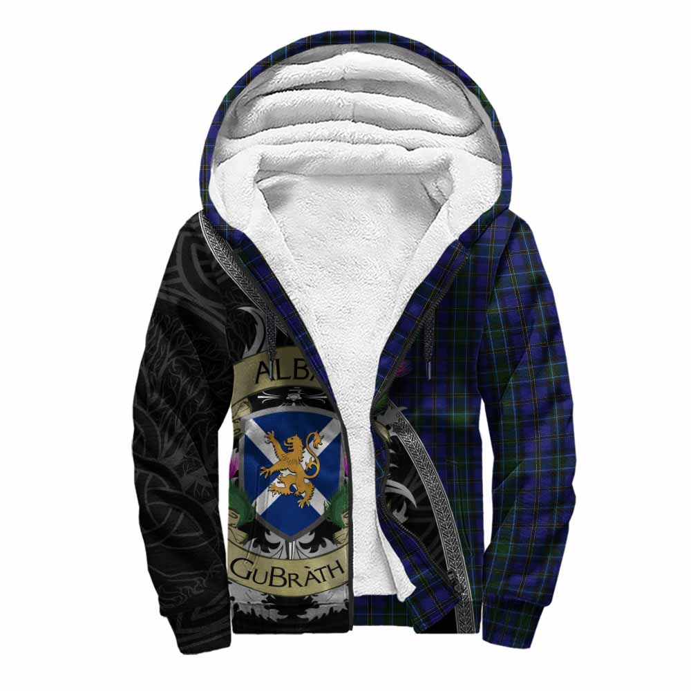 Tartan Vibes Clothing Weir Tartan Family Crest Sherpa Hoodie Lion Rampant Royal Thistle Shield Celtic Inspired