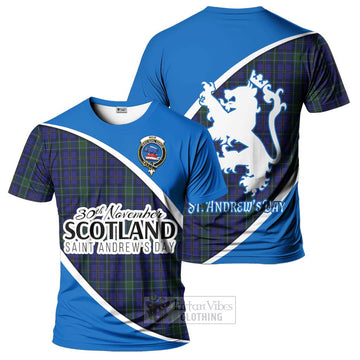 Tartan Vibes Clothing Weir Family Crest Tartan T-Shirt Celebrate Saint Andrew's Day in Style