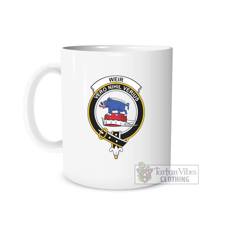 Weir Family Crest Ceramic Mug One Size 11oz size - 2D-tartanvibesclothing