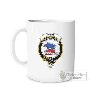 Weir Family Crest Ceramic Mug One Size 11oz size - 2D-tartanvibesclothing