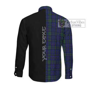 Weir Tartan Long Sleeve Button Shirt with Family Crest and Half Of Me Style