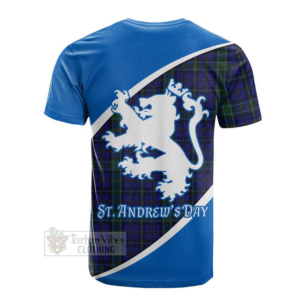 Tartan Vibes Clothing Weir Family Crest Tartan Cotton T-shirt Celebrate Saint Andrew's Day in Style