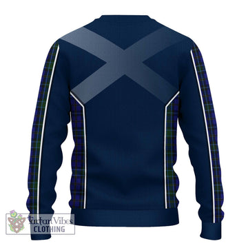 Weir Tartan Knitted Sweater with Family Crest and Lion Rampant Vibes Sport Style - Tartan Vibes Clothing