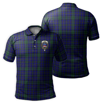 Weir Tartan Men's Polo Shirt with Family Crest