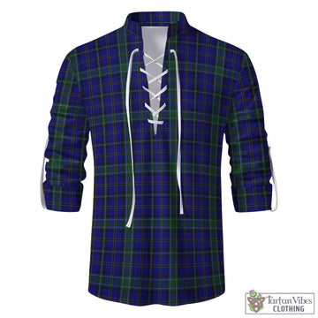Weir Tartan Men's Scottish Traditional Jacobite Ghillie Kilt Shirt