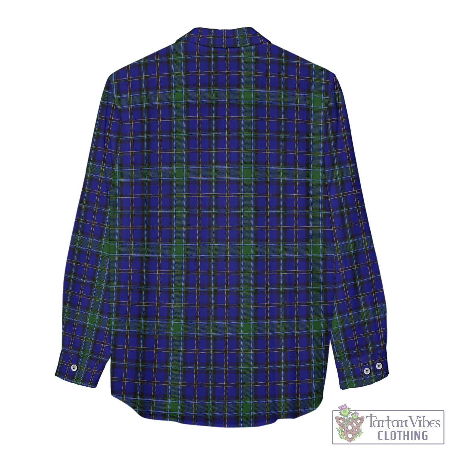 Tartan Vibes Clothing Weir Tartan Womens Casual Shirt with Family Crest