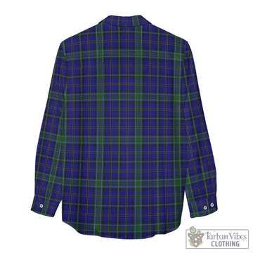 Tartan Vibes Clothing Weir Tartan Womens Casual Shirt with Family Crest